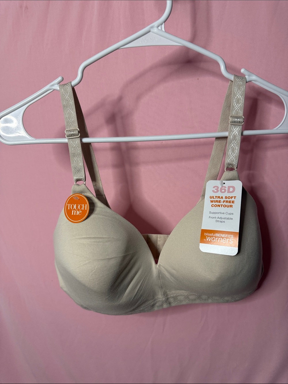 Warner's Ultra Soft Wire-Free Contour Bra - Beige